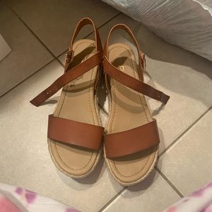 Tan SODA espadrille sandals